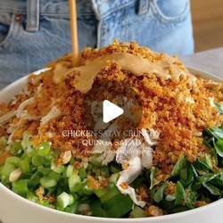 Chicken Satay Crunchy Quinoa Salad