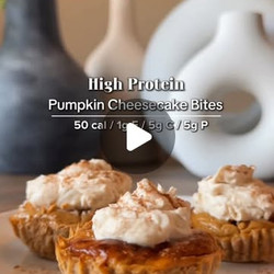 Pumpkin Cheesecake Bites