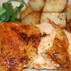 Roast Sticky Chicken-rotisserie Style