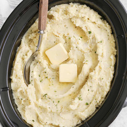 No Boil Slow Cooker Mashed Potatoes