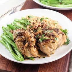 Maple Mustard Instant Pot Chicken Thighs