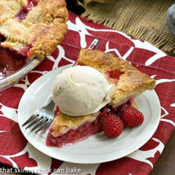 Lattice-topped Raspberry Pie Recipe
