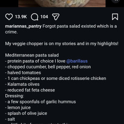 Mediterranean Pasta Salad