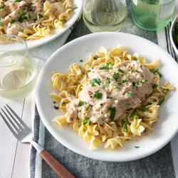 Slow Cooker Chicken Tetrazzini