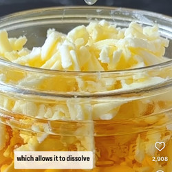 Washing Liquor With Butter, Bacon, Or Other Flavorful Fats