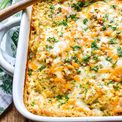 Cheesy Chicken And Rice Casserole