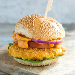 Oven Fried Chicken Burger