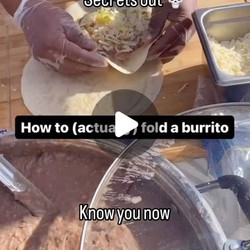 How to roll a burrito