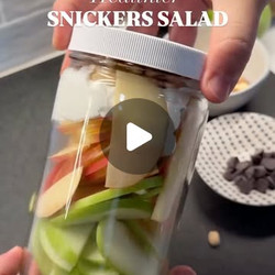 Healthier Snickers Apple Salad