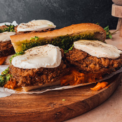 Crispy Eggplant Sandwich