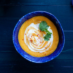 Instant Pot Curried Carrot Red Lentil Soup