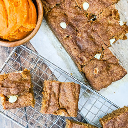 Keto Pumpkin Blondies