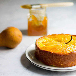 Saffron Pear Cake