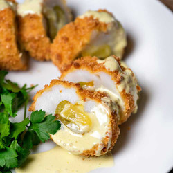 Calamari Chile Relleno With Jalapeño Hollandaise