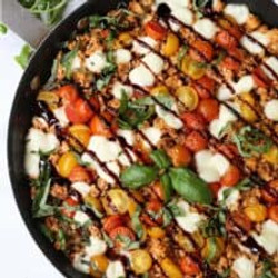 Ground Chicken Caprese