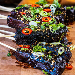 Teriyaki Pork Belly Burnt Ends