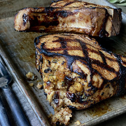 Stuffed Grilled Pork Chops