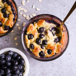 Baked Blueberry Cottage Cheese Breakfast Bowls