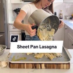 Spinach And Artichoke Sheet Pan Lasagna