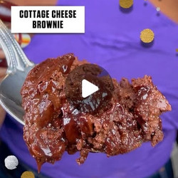 2-minute Cottage Cheese Brownie must try