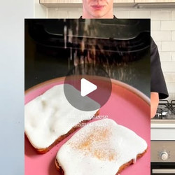 Cinnamon Sugar Cottage Cheese Toast
