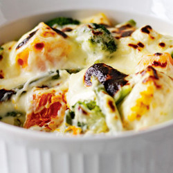 Mixed Vegetables In Cheese Sauce