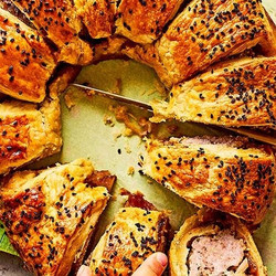 Sausage Roll Wreath