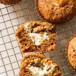Gluten-free Carrot Cake Muffins With Cream Cheese Filling