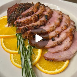 Honey Mustard Orange Glazed Ham