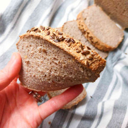 100% Buckwheat Bread (gluten-free, Vegan)