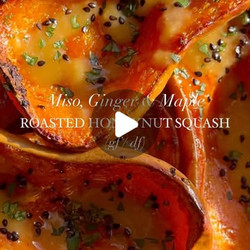 Miso, Ginger &amp; Maple Roasted Honeynut Squash