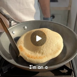 Eggless, No Oven, Fool Proof Pita Bread Recipe