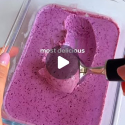 Frozen Berry Cottage Cheese Dessert