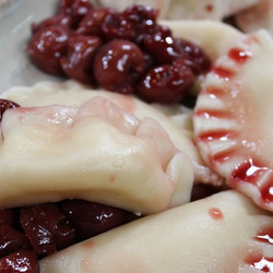 Sour Cherry And Cottage Cheese Dessert Dumplings