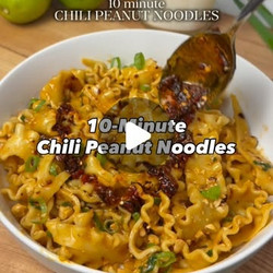 10 Minute Chili Peanut Noodles