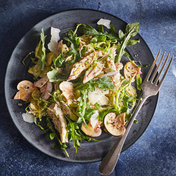 Chicken, Brussels Sprouts &amp; Mushroom Salad