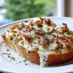 Chicken Alfredo Texas Toast