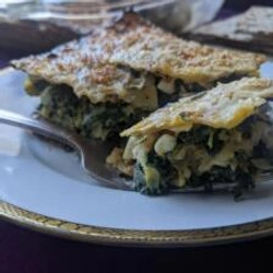 Matzah Spinach Pie (mina)
