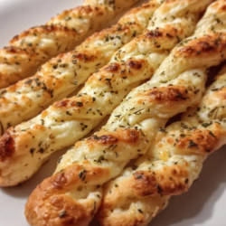 3-ingredient Cottage Cheese Garlic Breadsticks