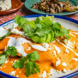 Encacahuatadas (peanut Sauce Enchiladas)