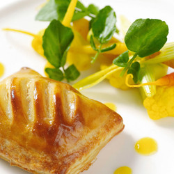 Wild Rabbit And Leek Turnover With Piccalilli