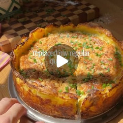 Potato Crust Quiche (ham, Spinach &amp; Cheese)