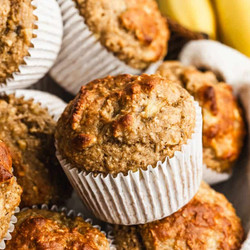 High Protein Banana Muffins