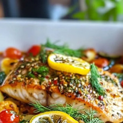Mediterranean Baked Fish