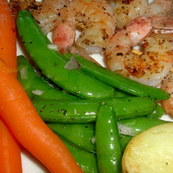 Sugar Snap Peas Or Snow Peas, Baked