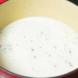 Bacon Cream Cheese Baked Spaghetti