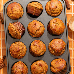 Gluten-free Pumpkin Banana Protein Muffins