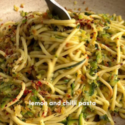 Courgette, Lemon And Chilli Pasta