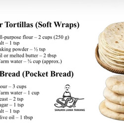 Flour Tortillas, Pita Bread, Shawarma Bread, And Naan Bread Recipes