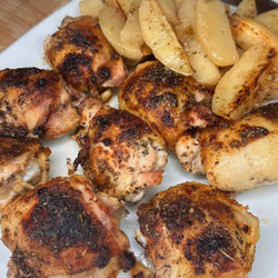 Lemony Baked Chicken And Potatoes